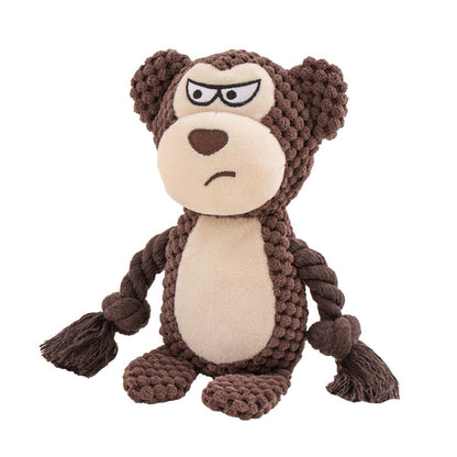 Plush Rope Tug Toy – Squeaky & Fun Training for Dogs Overview: 100% brand new and high quality. It's a good gift for your pet. hours of fun for you and your dog. Product Information: Color: hippo Material: Plush Category: Pet Toys Packing List: Plush toy