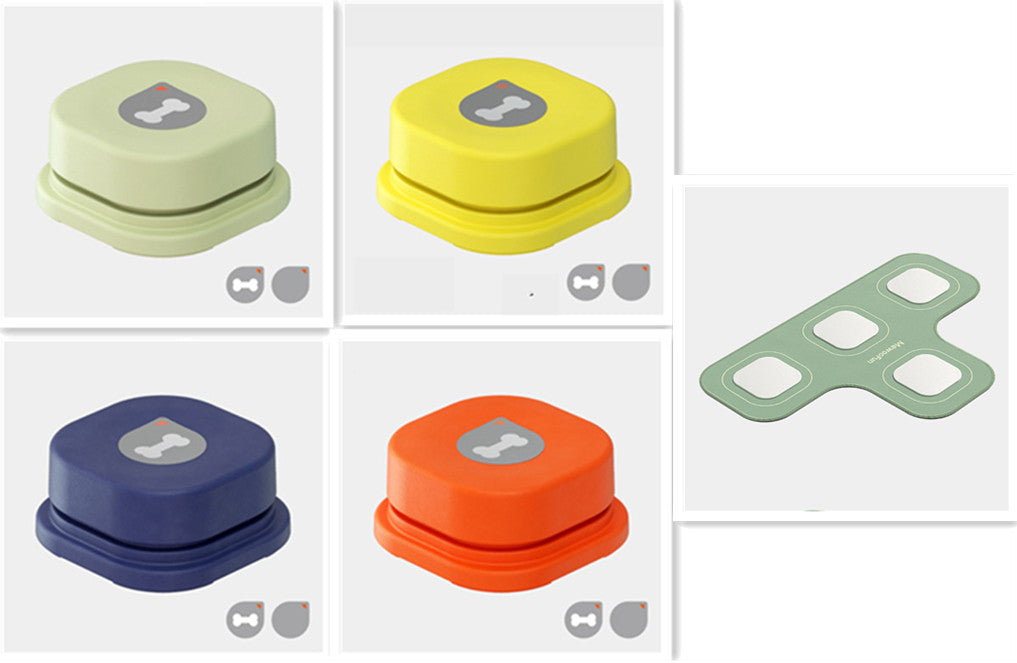 Recordable Pet Talking Buttons – 4 Colors, Fun & Easy Communication Overview: Durable Material: This dog communicator is made of high-quality ABS plastic material, which is environmentally friendly and durable, and you can use it for a long time. Easy to