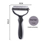 KnotAway™ Dual Pet Comb Product information: Specifications: Pink small size, pink large-sized, blue Small size small size, blue plus size, new style pink small size, new style pink pink large-sized, new blue color blue Small size small size, new blue col