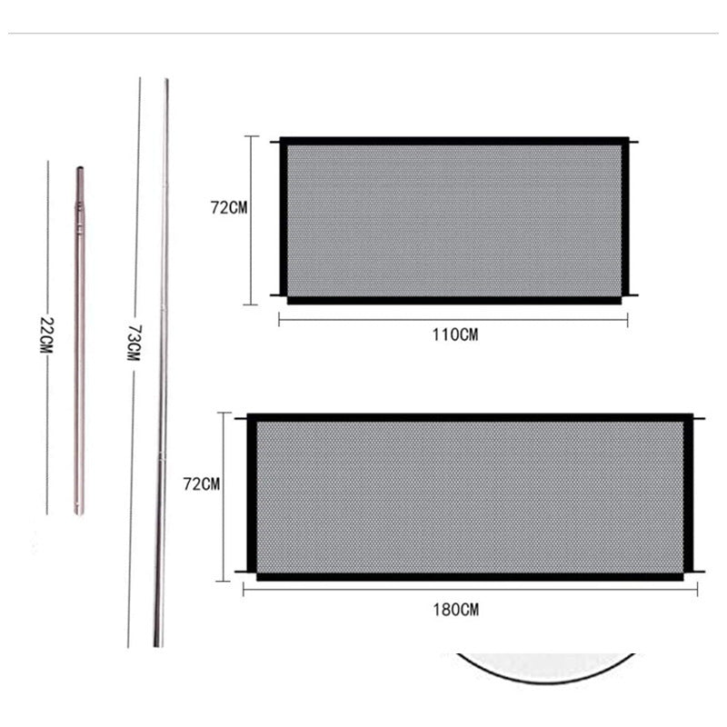 PawGuard Fence Product information: Material:cloth Color:Small size 110-72cm, large size 180-72cm Packing list: 1*Pet screen Fences & Gates