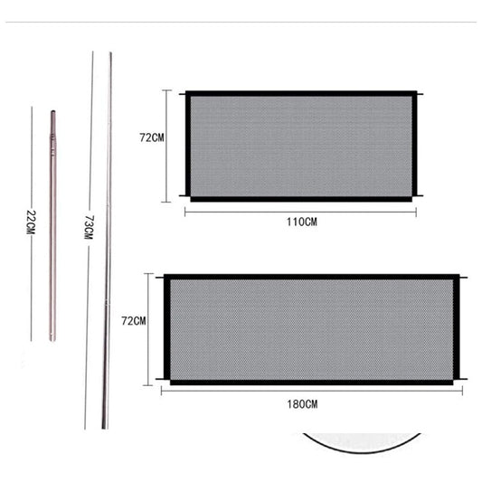PawGuard Fence Product information: Material:cloth Color:Small size 110-72cm, large size 180-72cm Packing list: 1*Pet screen Fences & Gates