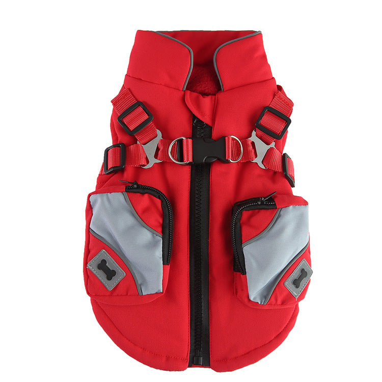 Winter Cotton Dog Jacket – Warm Zipper Coat for Pets Product information: Material: polyester Product: category cotton-padded clothes Style: Casual Color: DZ270 black, DZ271 red, DZ272 army green, DZ273 blue, DZ274 red, DZ275 army green, DZ276 black, DZ27