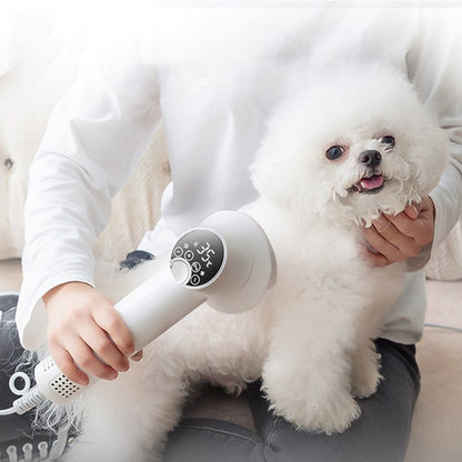 GroomBlow™ – Silent Smart Dryer & Comb for Pets Dry and groom your pet with ease using the GroomBlow™ Smart Pet Hair Dryer – the ultimate 2-in-1 tool designed to keep your dog or cat calm, clean, and fluffy. 2-in-1 Blow & Brush: Dries and detangles at the