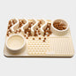 FurSniff Pet Mat Overview: 1. The licking mat is a unique form of pet slow-feeder dog bowl for the dog and puppies. 2. The lick mats have different textures whose design effectively reduces the speed of a pet’s eating 3. It cleans the pet's tongue and pro