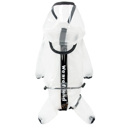 PuddleSuit™ Puppy Rainwear style: Casual Item No.: 2003SXSL3381 Brand: hipidog/ hippie dog Applicable gender: general Color: New upgrade of high-quality raincoat #frosted white, new upgrade of high-quality raincoat #frosted black Size（cm） Neckline Bust Ba