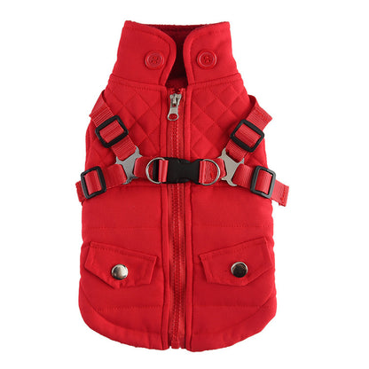 Winter Cotton Dog Jacket – Warm Zipper Coat for Pets Product information: Material: polyester Product: category cotton-padded clothes Style: Casual Color: DZ270 black, DZ271 red, DZ272 army green, DZ273 blue, DZ274 red, DZ275 army green, DZ276 black, DZ27