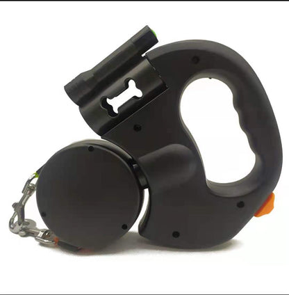 PawPair Overview: Made of high-quality plastic and nylon material, won't be destroyed by your dogs. The traction rope is automatic retractable, really convenient and stored easily. One-to-two automatic telescopic traction rope, easy to walk two dogs. With