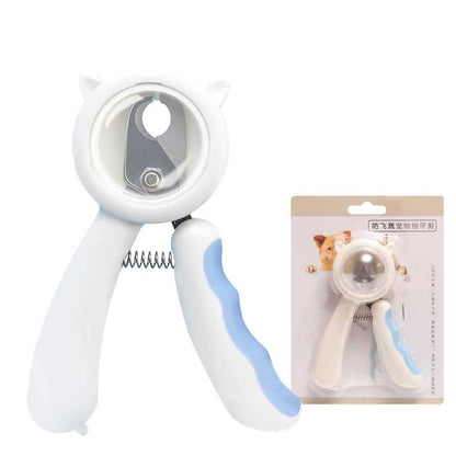 Splash-Proof Pet Nail Scissors – Safe & Clean Trimming Specifications Material: Plastic Metal Size: approx 12*9cm Weight: about 96 g Features 1. Hidden file 2. Transparent protective cover 3. Sharp edges 4. It's safe and labor efficient Note: 1. Please al