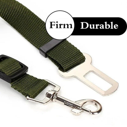 PawTether Dog Leash Product description: This product is a dog dog fixing belt / seat belt for cars, 2.5cm wide, the length of the fixing belt can be adjusted, and one end of the fixing belt can be fixed on the car seat belt. A collar that can hold the do