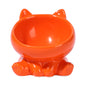 BevelPaw Pet Feeder Product information: Material: Ceramic Applicable object: Cat Specifications: stretch Blue, stretch pink, stretch White, stretch Green, stretch orange, stretch black Category: Pet tableware Size: Packing list: Bowl*1 Product Image: Bow