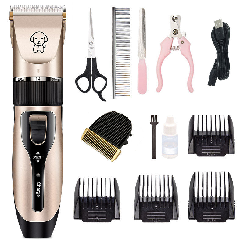 ProTrim™ – Professional Pet Hair Clipper for Dogs & Cats Overview: 1. The blade is sharp and not jammed, durable and non-heating 2. Long-lasting battery life and more durable 3. Ceramic cutter head, strong and low shock without catching hair, rechargeable