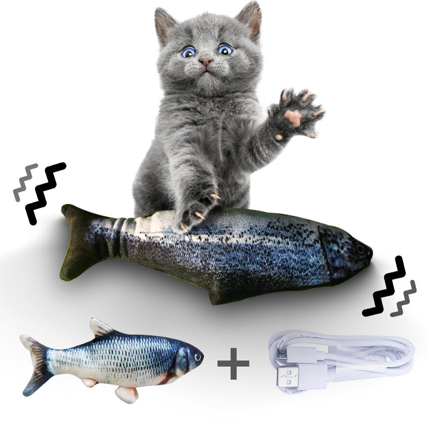 Simulated Flopping Fish – Fun Electric Toy for Cats (Catnip-Free) Overview: 1. With high quality material, this ornament is durable and not easy to damage. 2. This toy does not contain toxic and harmful things and materials, and it is healthy and safe for