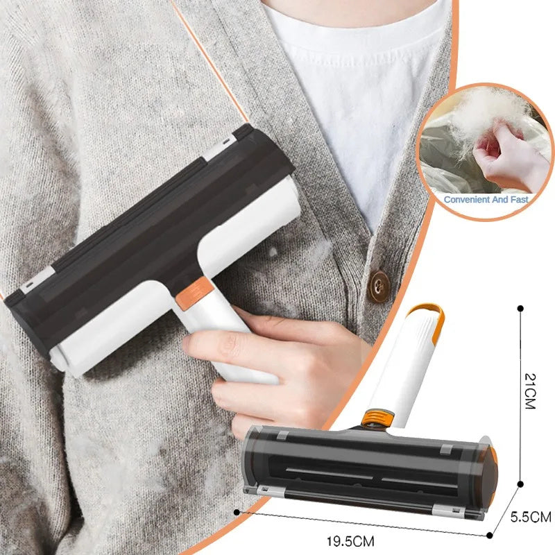 FurRoll™ – 2-in-1 Reusable Pet Hair Removal Brush Keep your home fur-free effortlessly with the FurRoll™ 2-in-1 Pet Hair Removal Roller – a portable, washable tool designed for quick and effective pet hair cleanup. Dual Functionality: Combines a lint roll