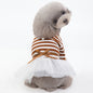 Teddy Bear Dog Outfit – Cute Clothes for Small Pets Product information: Material: cotton Product category: skirt Applicable gender: female Color: coffee, dark blue Size: XS, S, M, L, XL Packing list: Pet clothing*1 Pet Dresses