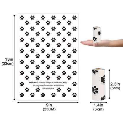WalkClean Poop Bags Product information: Style: Continuous roll Material: HDPE+EPI Specification: 23*33cm/ 15 pieces per roll Epi degradation: fission and degradation about 2 years after being discarded in the soil Material: EPI+HDPE Thickness: 0.01mm=1 w
