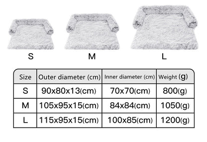PlushPod™ 2-in-1 Pet Bed Product information: Material: pp cotton Size: s, m, l Color: powder gray coffee Size S M L Outer diameter(L*W*H) 76*73*16cm 90*85*20cm 105*93*20cm Inner diameter(L*W) 56*62cm 65*72cm 76*81cm Features: Long hair Packing list: Dog