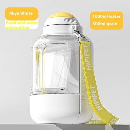 PawSip & Snack Pot 2-in-1 Portable Dog Water & Food Bottle – Hydration On-the-Go Make every walk, hike, or travel adventure with your furry companion easier with our 2-in-1 Dog Water Bottle with Food Container. Designed for convenience, durability, and po