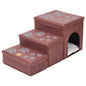 ClimbEasy Pet Ladder Product information: Material: Tech cloth Colors: blue (rabbit plush), beige (rabbit plush), blue (lamb plush), beige (lamb plush), claw print blue (rabbit plush), claw print red (rabbit plush) Product size: 68 * 35 * 33cm Packing lis