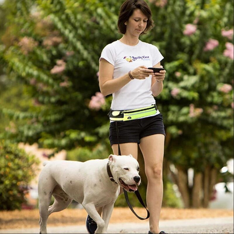 FreeStride Features: Adjustable buckle and strap design fit most waist sizes from 28” to 48”, with an Inner pocket for keys, cards, and other small accessories. Besides, there is an elastic strap fixed water bottle holder. 3 heavy-duty D rings connect to