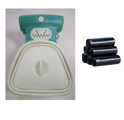 Pet Dog Poop Bag Dispenser Travel Foldable Poop Spoon Product information: Product Name: Folding Toilet Picker Brand: SUPER DESIGN (Supp Design) Use: outdoor poop picking Material: silicone, plastic size: Large: 18X14.5CM Small: 13.5X10.5CM Colour: Yellow