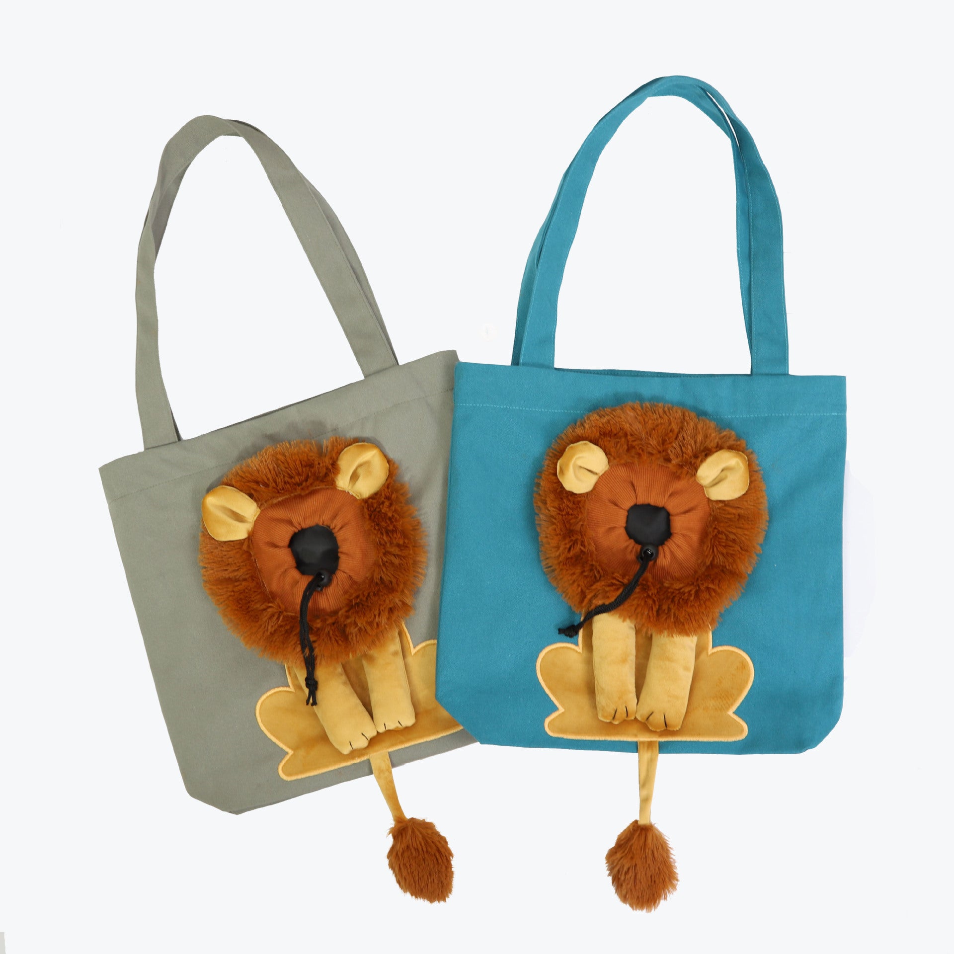LionPaw Pet Carrier Overview: Features: With our lion design carrier, your little buddy can become a lovely lion and his/her head can be out of the bag to breathe fresh air. The circumference can be adjusted by buttons, and the maximum opening can be adju