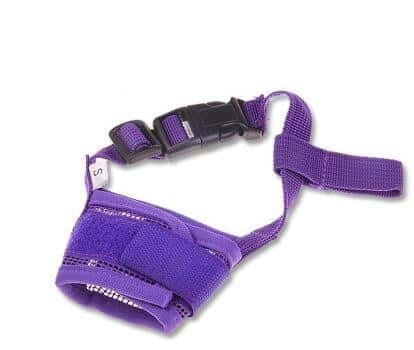 EasyFit Dog Muzzle Product information: Product name: nylon gauze breathable mouth cover Product material: high quality nylon fabric Product color: red pink blue purple black Product size: S is suitable for mouth around 12-15cm M fits mouth around 14-20cm