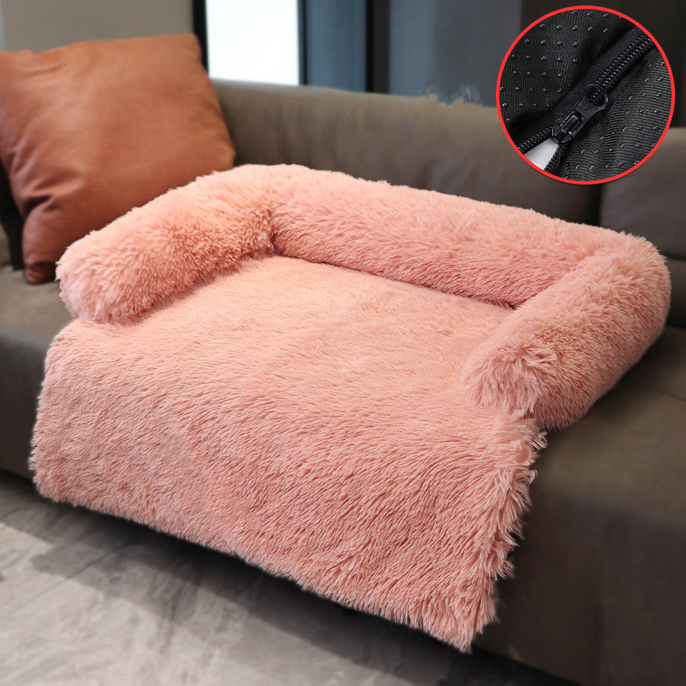 PlushPod™ 2-in-1 Pet Bed Product information: Material: pp cotton Size: s, m, l Color: powder gray coffee Size S M L Outer diameter(L*W*H) 76*73*16cm 90*85*20cm 105*93*20cm Inner diameter(L*W) 56*62cm 65*72cm 76*81cm Features: Long hair Packing list: Dog