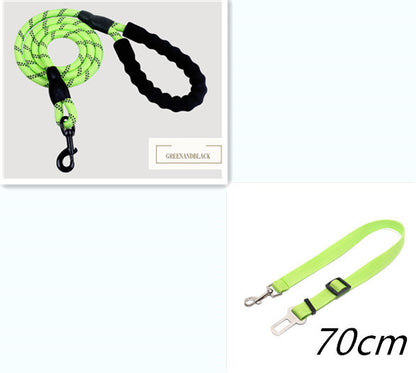 PacePup Overview: - Foam handle, experience walking dog easily - Sewing with herringbone car encryption needle, more robust and safe to walk the dog - Encrypted imitation nylon reflective anti-skid handle - Electrophoresis black hooks are made of zinc all