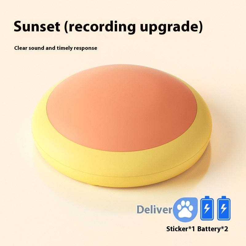 TalkPaws™ – Dog Communication Button with Voice Product information: Color: Recording model [macaron purple], recording model [macaron Gray], recording model [macaron pink], recording model [macaron yellow], recording model [macaron Green]], recording Mod