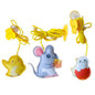 HangMouse™ Product information: Product name: Swing cat toy Specifications: about 2 meters in length Product material: feather, elastic rope, polyester ball, sticky hook, etc. Packing list: Funny cat stick*1 Cat Toys