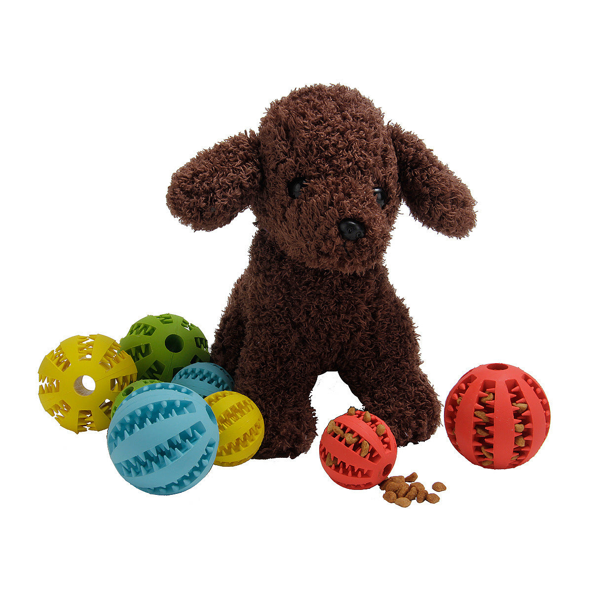 Bite-Resistant Dog Ball – Safe & Fun for Puppies Product information: Name: Rubber Watermelon Ball Color: Light blue green red yellow blue Material: Rubber Specifications: 7CM (large) 5CM (small) Weight: 143g (large) 59g (small) Features: soft, bite-resis