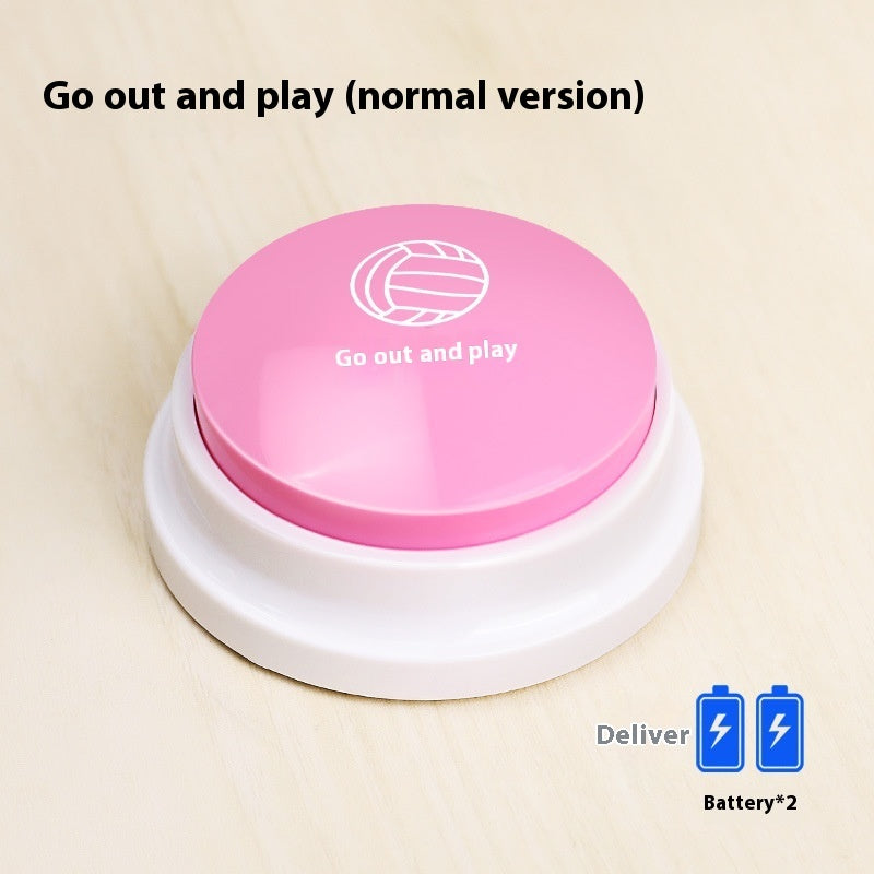 TalkPaws™ – Dog Communication Button with Voice Product information: Color: Recording model [macaron purple], recording model [macaron Gray], recording model [macaron pink], recording model [macaron yellow], recording model [macaron Green]], recording Mod