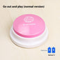 TalkPaws™ – Dog Communication Button with Voice Product information: Color: Recording model [macaron purple], recording model [macaron Gray], recording model [macaron pink], recording model [macaron yellow], recording model [macaron Green]], recording Mod