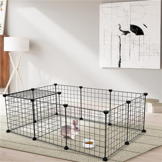 PawGrid Iron Fence Set Introductions: Do you need a universal Pet Playpen? If so, you can have a try of our Pet Playpen, Small Animal Cage Indoor Portable Metal Wire Yard Fence for Small Animals, Guinea Pigs, Rabbits Kennel Crate Fence Tent. This Pet Play