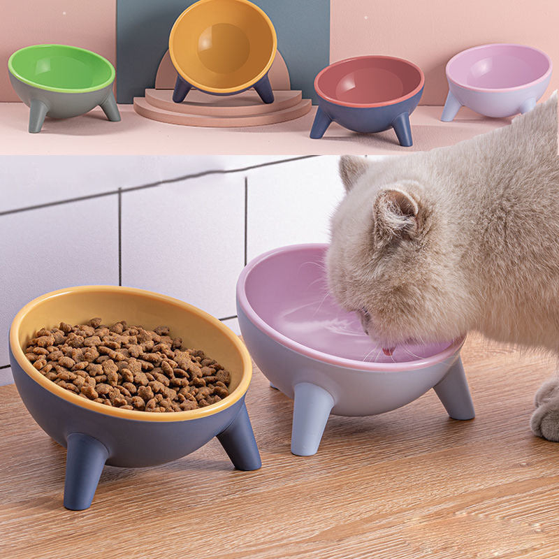 FurDine Colorful Feeder Overview: 1. Tough daily, the naughty master can't break Food grade material, safe and non-toxic, high-temperature resistance, high material hardness, not fragile compared to ordinary ceramic cat bowls 2. 15° tilt design, it’s not