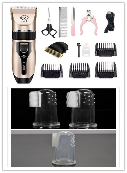 ProTrim™ – Professional Pet Hair Clipper for Dogs & Cats Overview: 1. The blade is sharp and not jammed, durable and non-heating 2. Long-lasting battery life and more durable 3. Ceramic cutter head, strong and low shock without catching hair, rechargeable