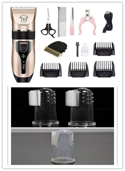 ProTrim™ – Professional Pet Hair Clipper for Dogs & Cats Overview: 1. The blade is sharp and not jammed, durable and non-heating 2. Long-lasting battery life and more durable 3. Ceramic cutter head, strong and low shock without catching hair, rechargeable
