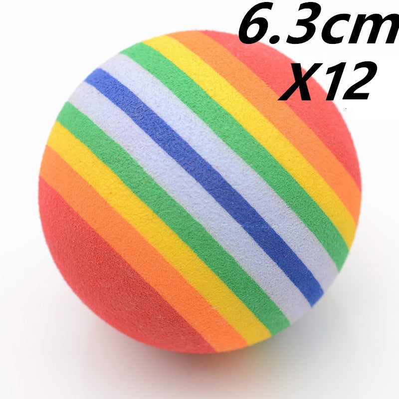 Play Bubble Specification: Model: Cat Dog Play Toy Ball Material: EVA Foam Size: 4.2 cm , 6.3cm Suit for : 3.5cm and 4.2cm for Cat , 6.3cm for Dog Package Included: 2X Pet Toy Balls Feature: 1, Made with non-toxic high quality EVA material, 100% safe for