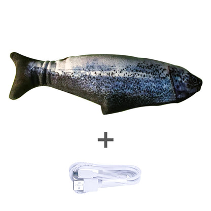 Simulated Flopping Fish – Fun Electric Toy for Cats (Catnip-Free) Overview: 1. With high quality material, this ornament is durable and not easy to damage. 2. This toy does not contain toxic and harmful things and materials, and it is healthy and safe for