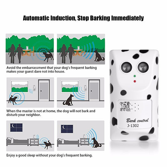 Smart Bark Stopper Train smarter. Bark less. Live quieter. Why This Device is a Must-Have: ✅ Smart Bark Detection – No False Alarms This device is designed to activate only after 3 consecutive barks, which helps filter out false triggers caused by occasio