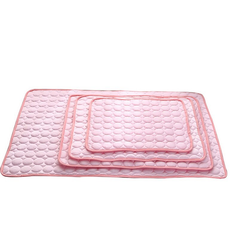Cooling Ice Silk Pet Bed – Summer Nest for Dogs & Cats Overview: 1. Cool, comfortable, durable and pet-friendly 2. Provide instant cooling effect 3. Suitable for pets of all sizes 4. Use this simple and effective pet cooling pad to help your pet withstand