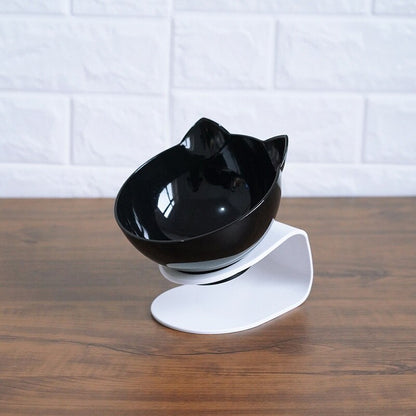 FurSpine Cat Feeder Product information: Shape:Round Material: Plastic Complete automatic feeding: Yes Product No.: Cat head transparent double bowl Color: Transparent cat head bowl Easy to clean transparent bowl: For dogs and cats Transparent bowl of cat