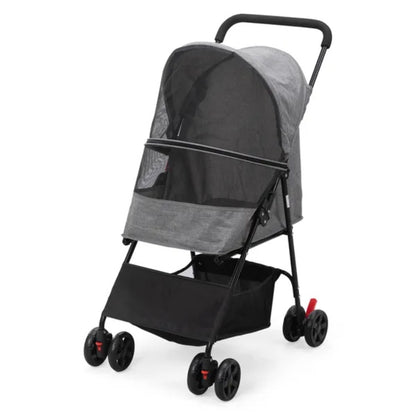 PetTrek Compact Stroller Foldable Pet Stroller with Canopy & Storage Basket Effortless Walks with Comfort, Style, and Safety Overview Make outings more enjoyable for both you and your pet with this lightweight, foldable pet stroller—perfect for small dogs