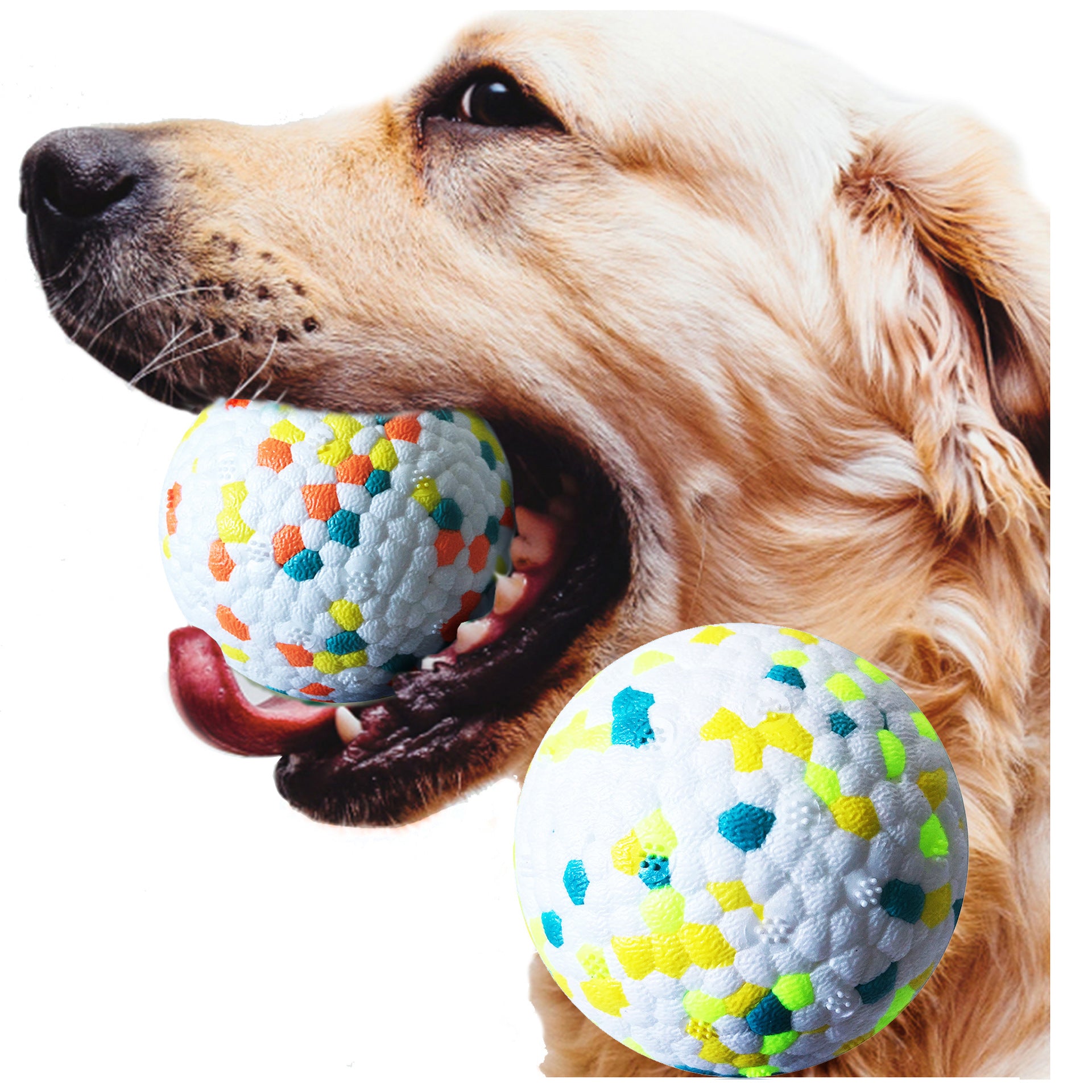 ChompClean – Molar Chew Ball for Dogs Durable TPU Dog Ball – Tough, Safe, and Great for Playtime Fun Give your pet hours of healthy, engaging fun with this heavy-duty TPU Dog Ball, designed to handle energetic chewers and boost interactive play. Whether i