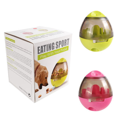 Pet Food Feeder Dispenser Funny Toy Overview 1. As treats balls prevent rapid eating and will limit the number of treats and prolong dogs feeding and digest treats better and keeps a healthy physical body. The toy slows down feeding to help aid with diges