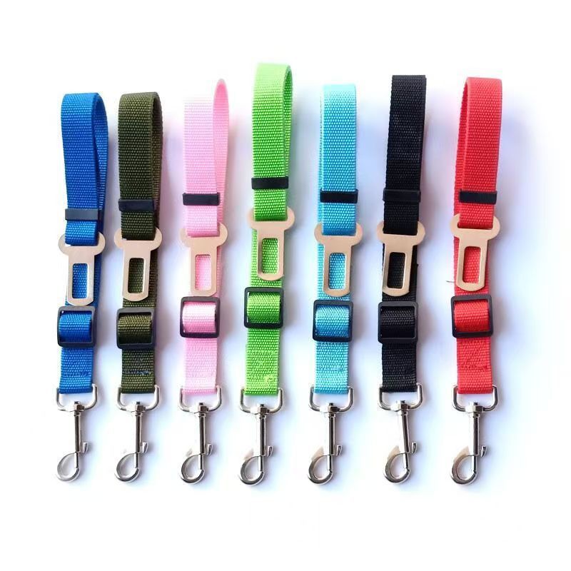 PawTether Dog Leash Product description: This product is a dog dog fixing belt / seat belt for cars, 2.5cm wide, the length of the fixing belt can be adjusted, and one end of the fixing belt can be fixed on the car seat belt. A collar that can hold the do