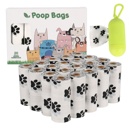 WalkClean Poop Bags Product information: Style: Continuous roll Material: HDPE+EPI Specification: 23*33cm/ 15 pieces per roll Epi degradation: fission and degradation about 2 years after being discarded in the soil Material: EPI+HDPE Thickness: 0.01mm=1 w