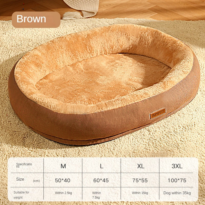 WarmiePaws™ Cozy Bed Product Details: Material: Cotton Product Category: Bed Specifications: M [size 50*40cm] (recommended for pets within 5 catties), L [size 60*45cm] (recommended for pets within 15 catties), XL [size 75*55cm] (recommended for pets withi