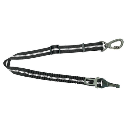 SteadyStride Pet Leash Product information: Name: Elastic Adjustable Pet Seat Belt Material: polyester + zinc alloy Specifications: Minimum size 70cm, maximum stretchable length 125cm Weight: net weight 185g, Mao Zhong 188g (safety belt + simple packaging