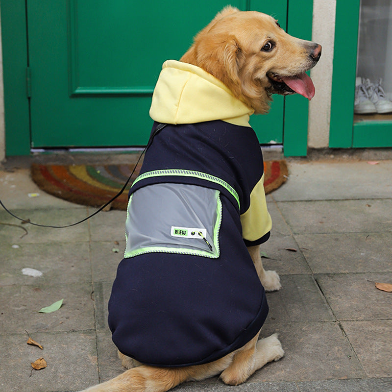 Cozy Sweater for Large Dogs – Warm & Stylish Pet Apparel Product information: Material: fleece sweater fabric Style: fashion casual Features: Transparent pocket Colour: black, green Size Information: Size/CM Lenght Bust Neck 3XL 50 74 50 4XL 55 79 54 5XL